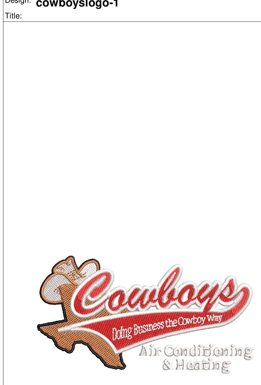 Embroidery production worksheet — 13,075 stitches, thread specs, color breakdown, stitch density map