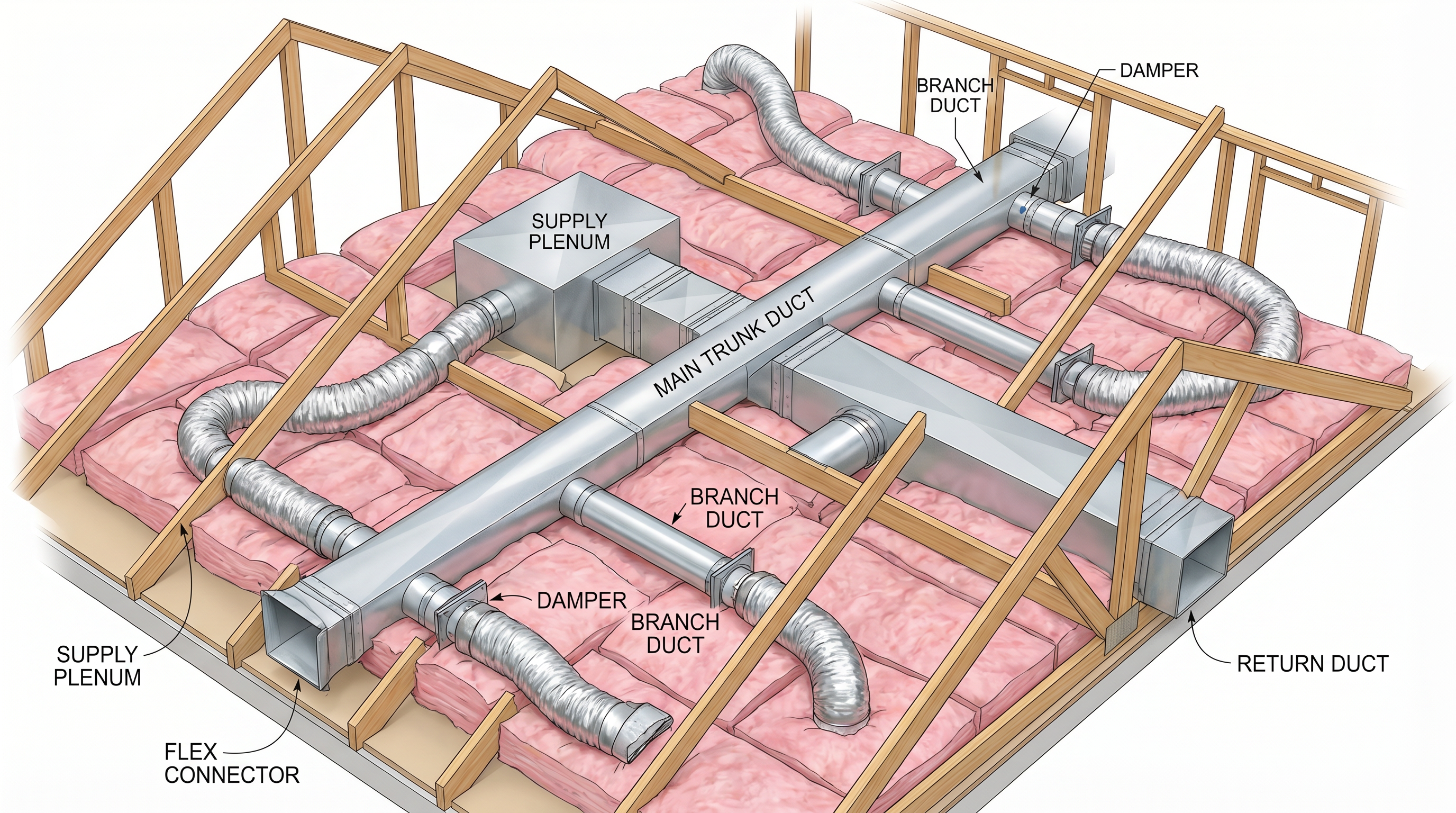 Attic ductwork