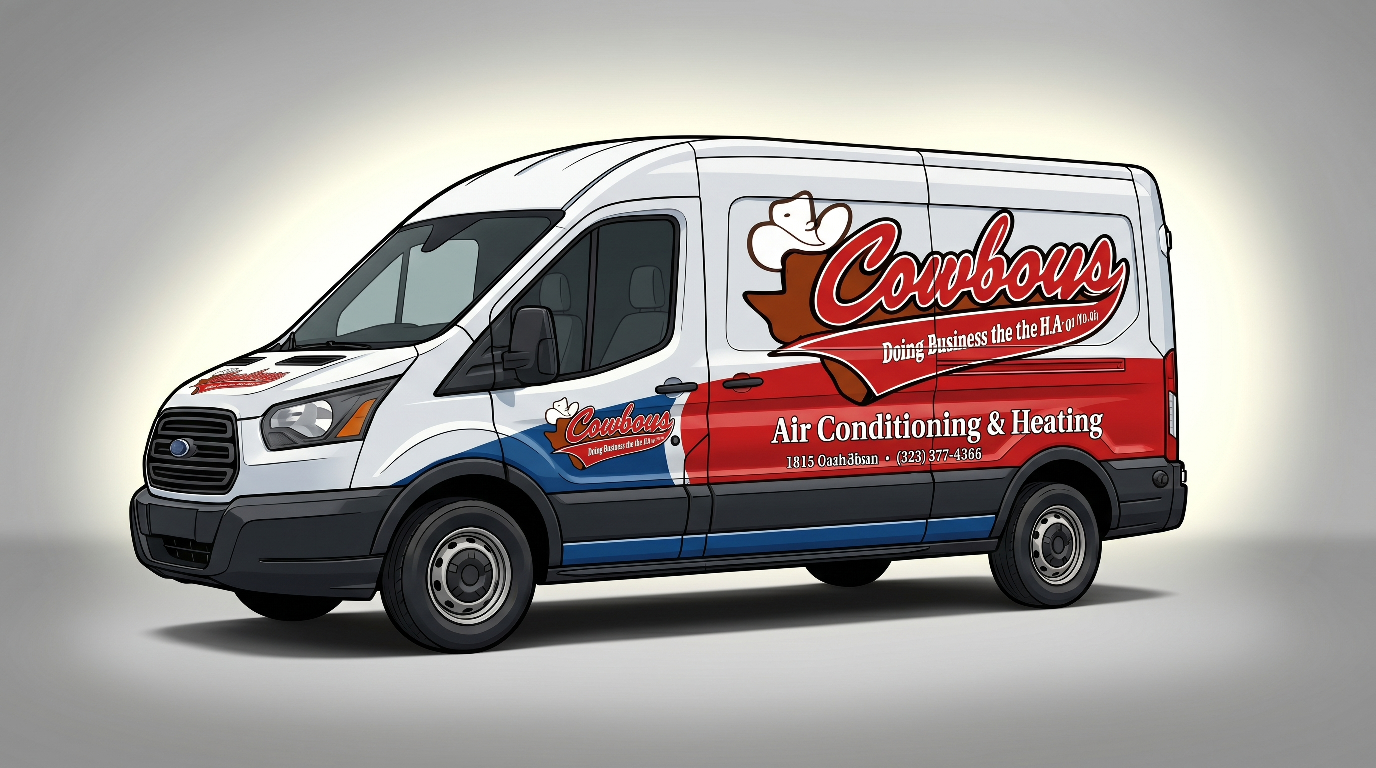 A Cowboy's service van