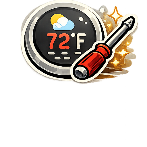 Thermostat installation icon