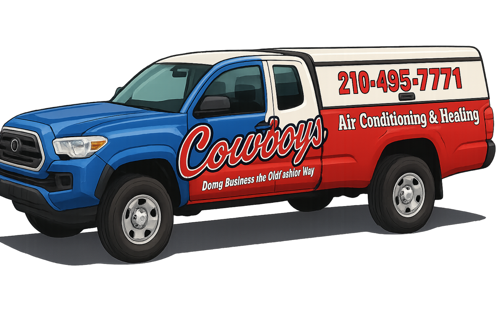 Cowboys service truck